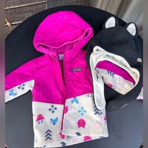 Columbia coat 18-24 months + cute bunny hat